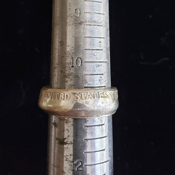 Handcrafted Coin Ring | Ben Franklin Half Dollar - Picture 2 of 8